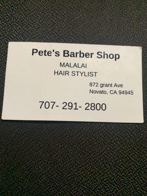 Pete’s Barbershop