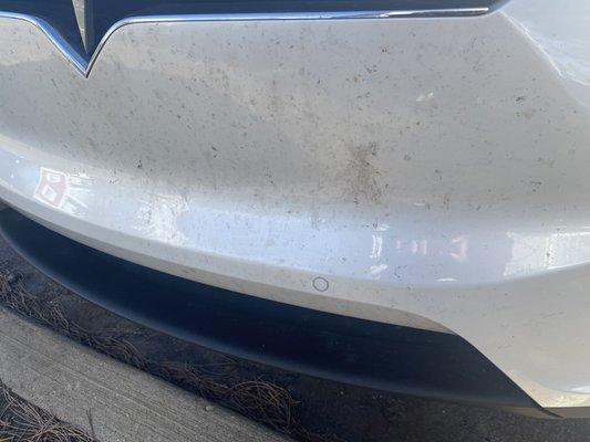 Unbrushed front. No attention to detail.