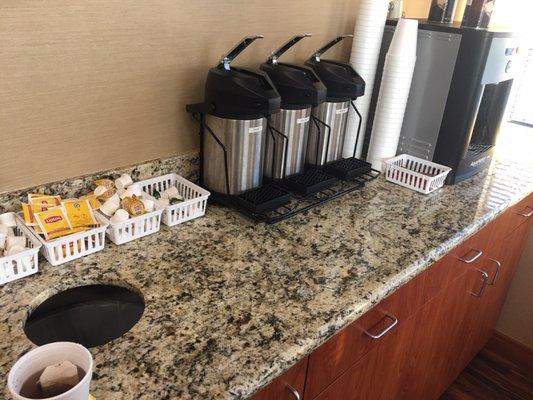 Coffee and tea available