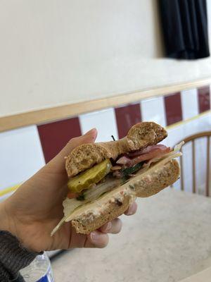 veggie bagel