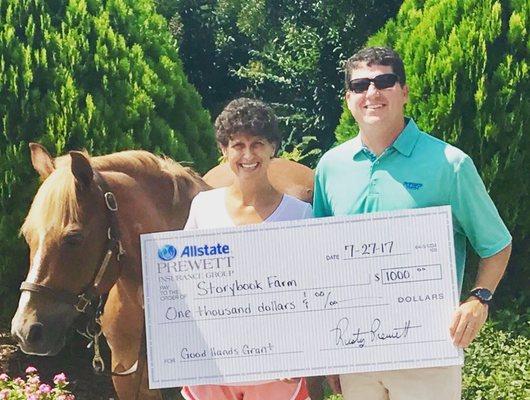 Good Hands in the Community Grant for Storybook Gardens