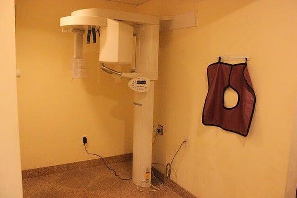 Panorex machine to evaluate the jaws and TMJ issues.