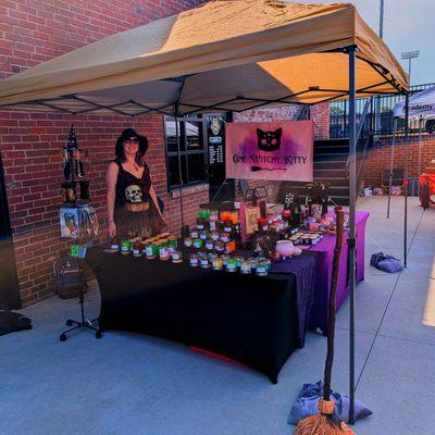 one witchy kitty booth at a gastonia pop up market