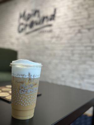 Cold brew with some cold foam- my usual!