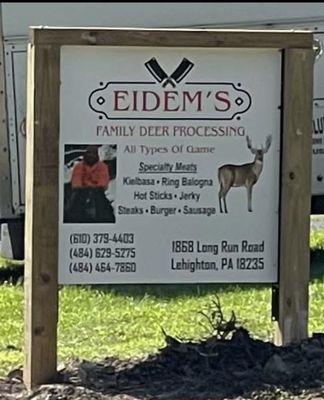 Eidem's Family Deer Processing