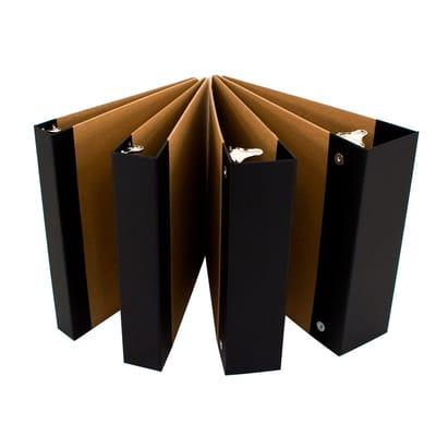 Recycled Binders made of chipboard.