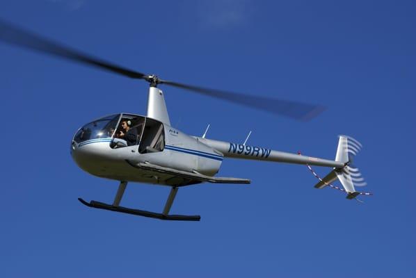 Aerial photography with Helicopter Robinson R 44