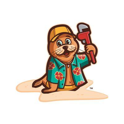 Meet Sammy the Seal! Follow his plumbing adventures on our Instagram and Facebook pages! @beachplumbinglbc