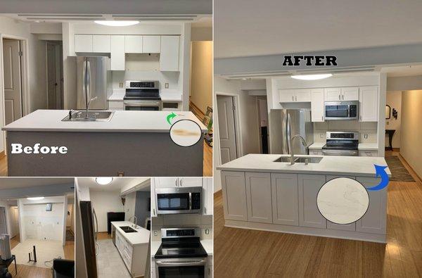 Small Kitchen Before and After