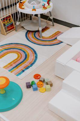 Infant area for 0-24mo. Perfect safe space for the littlest ones!