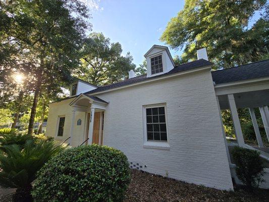 White exterior painting