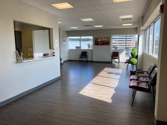 Welcome to our socially distanced waiting room!