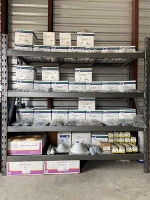 Fasteners, WoodBinders, R-Panel Foam, Sealants, Roof Jacks, Rivets, Anchors, etc.