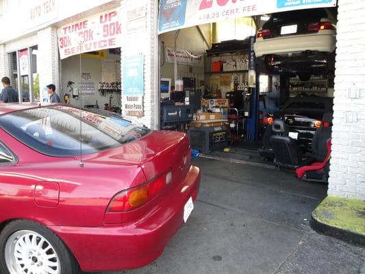 If you prefer you car parked inside just ask.