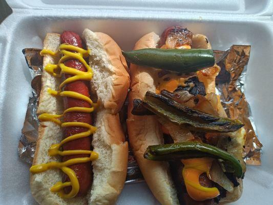 Bacon wrap jalapeno pepper hot dogs