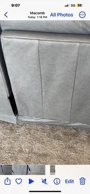 Number 35 stamped in the back I was told is normal with leather.