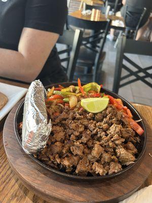 Steak fajitas