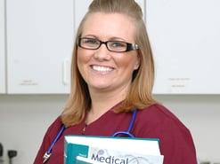 Happy Cambridge Junior College Medical Assistant student.