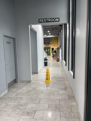 Laundromat connected to gas station