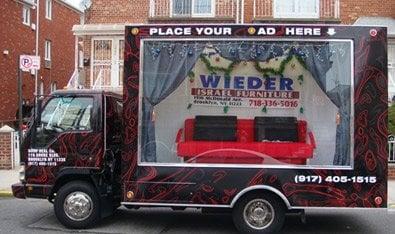 Ad on the truck