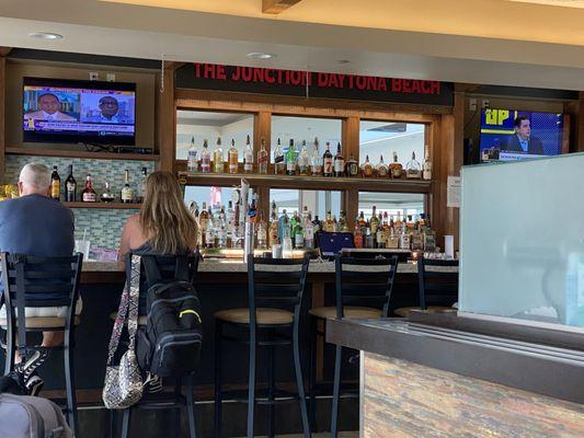 Your typical small airport bar.