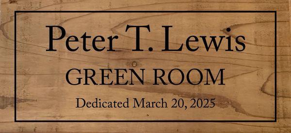 Engraved reclaimed redwood sign. Engraved then painted