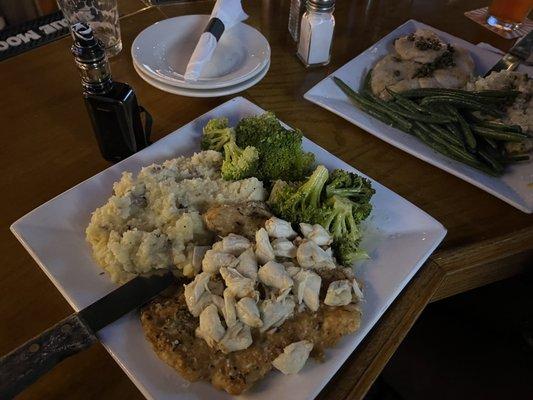 Chicken francaise w/ lump crab meat