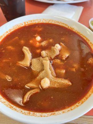 Up close of the menudo