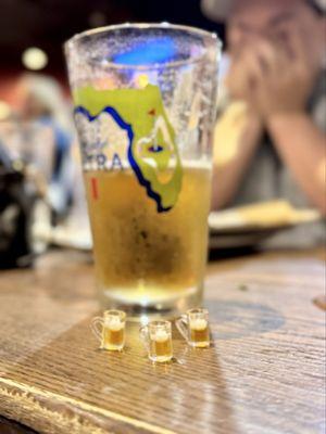 Teeny Tiny beers from our server