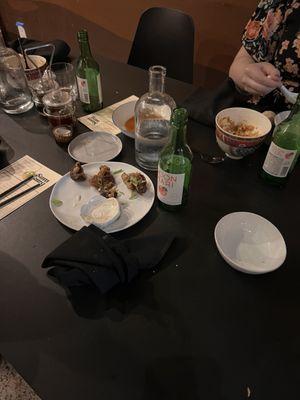 the table when we all finished