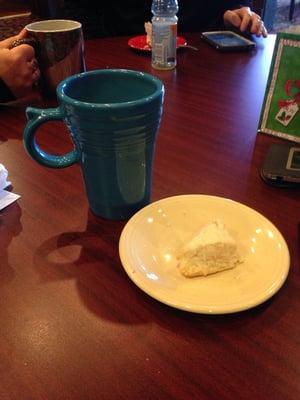 Lemon scone and good coffee!