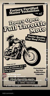 Full throttle Moto