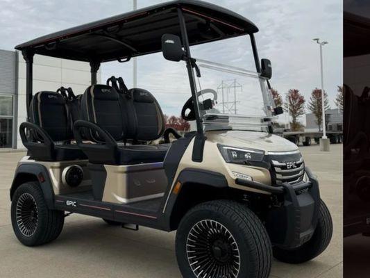 2025 Epic Golf Cart Champagne