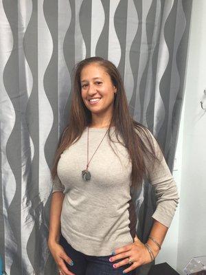 Loving my silky smooth keratin-infused hair! Thanks Jillian!