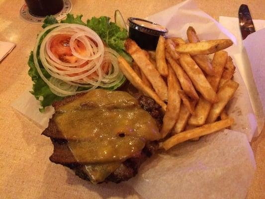 Bacon Cheeseburger & Beer Battered Fries - A+