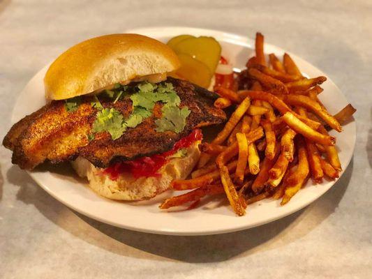 Blackened Redfish Sandwich
