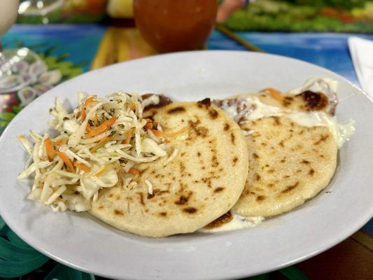 Cheese pupusas