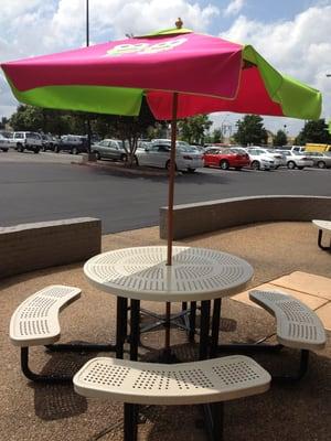 Some outdoor seating, but plenty more indoors.