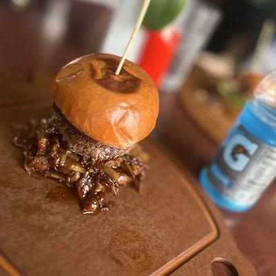 Big Daddy Burger. Comes with a side of fries.