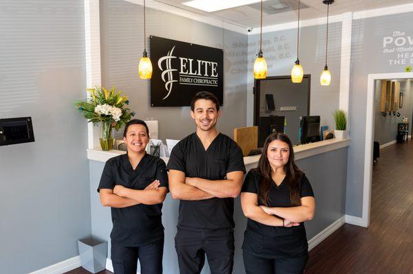 The staff at Elite Family Chiropractic!