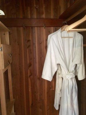 Cedar lined closet