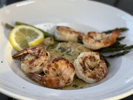 Chicken Piccata with shrimp