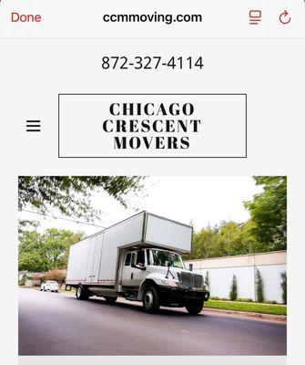 Website listed for this moving company in Los Angeles.