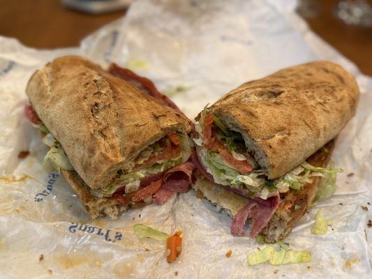 12 inch Italian Sandwich (Salami, Pepperoni, Capicola, Mortadella & Provolone Cheese)