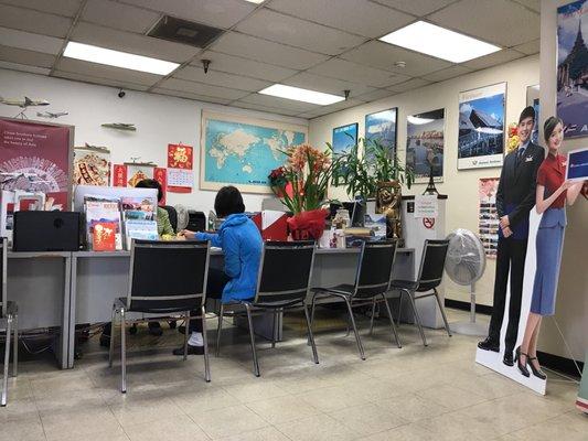 Great place to book flights and tours to Asia.