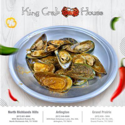 Experience a culinary delight with our sensational Seafood Dish at King Crab House, showcasing a delectable medley of fresh catches
