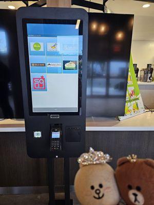 We ordered at this kiosk