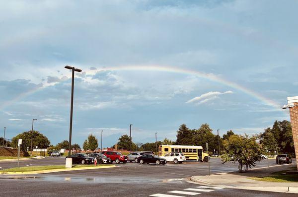 Went from a tornado warning to a rainbow