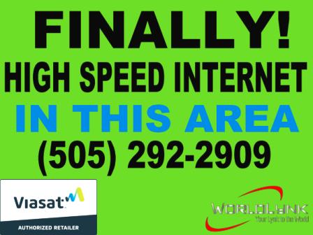 Finally High Speed Internet in this area... Call