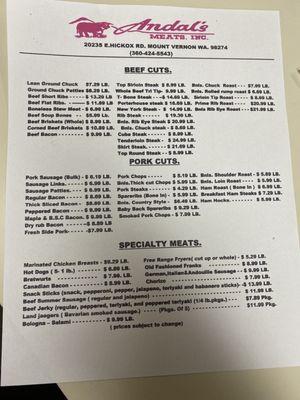 Andal's Custom Meats